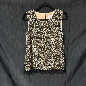 Neiman Marcus Lela Rose Floral Overlay / Size M /‎ N-9